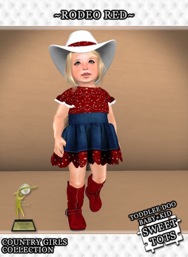 ~*Sweet Tots*~ TD~ Country Wear~  Rodeo Red