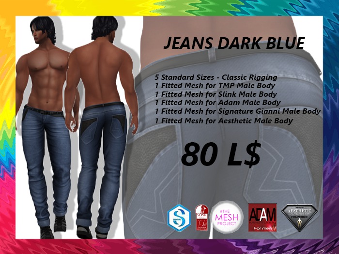 DP_ JEANS DARK BLUE