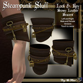 C&F Steampunk Lock & Key Bracers - M & F