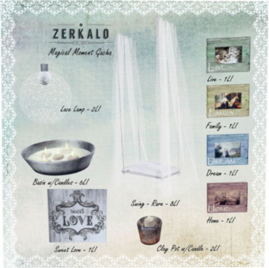  [ zerkalo ] Magical Moment - Basin w/Candles 