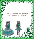 Petite Female Yabusake Green Mermaid dresses