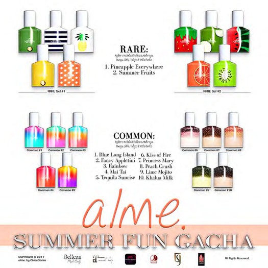 alme.   Summer Fun Gacha - COMMON 9 [Rez please!]