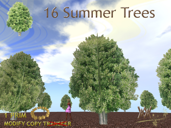 Tree, 16 Summertrees 1 in one prim