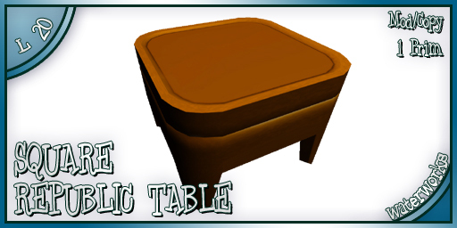 REPUBLIC TABLE SQUARE - ORANGE