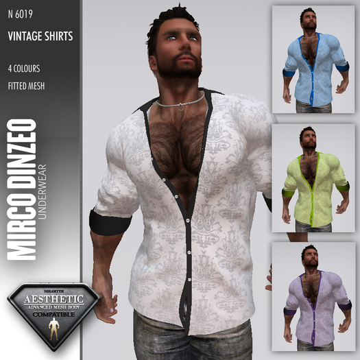 MD N6019 - 4 Vintage Shirts for Aesthetic - MultiBox (bag)