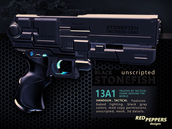 Black Stonefish Handgun