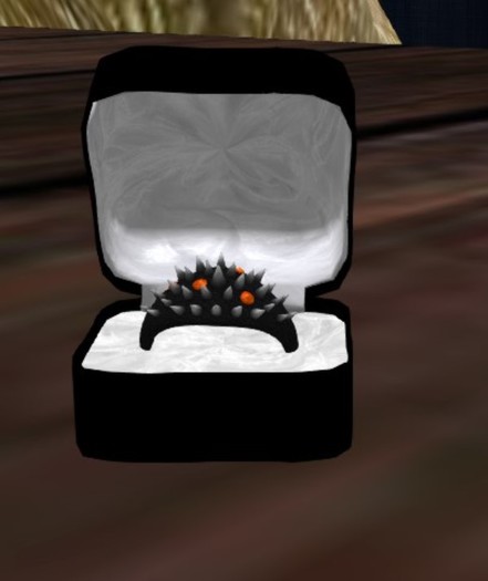 Leather Spiked Ring - Citron (Boxed)