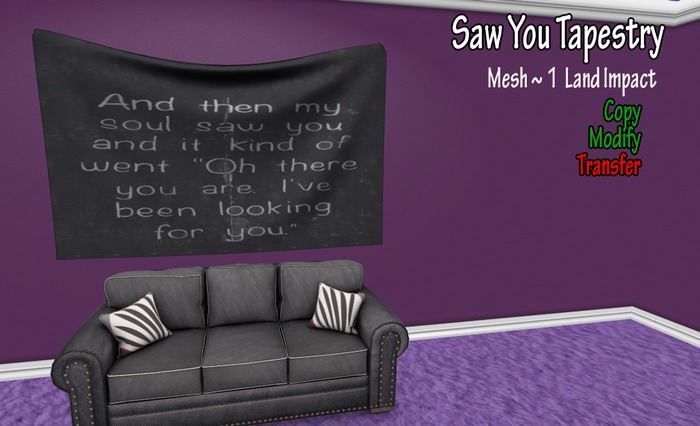 [AH] Tapestry Saw You