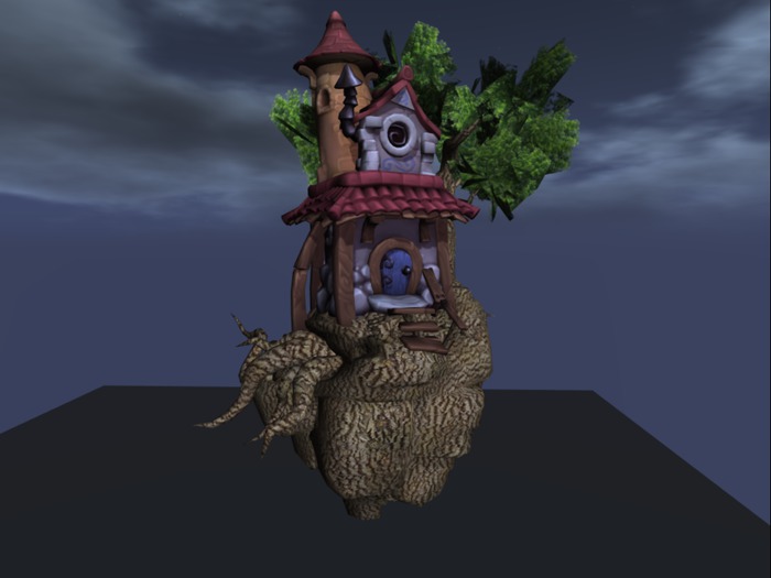 0005423 Mesh Fantasy Castle