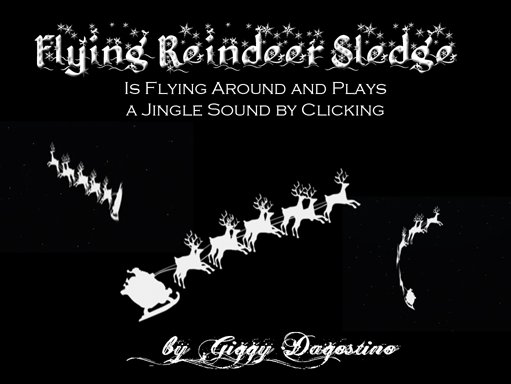 *GD* Flying Reindeer Sledge BOXED