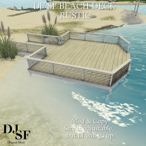 DJ / SF Beach Deck - Rustic - Boxed