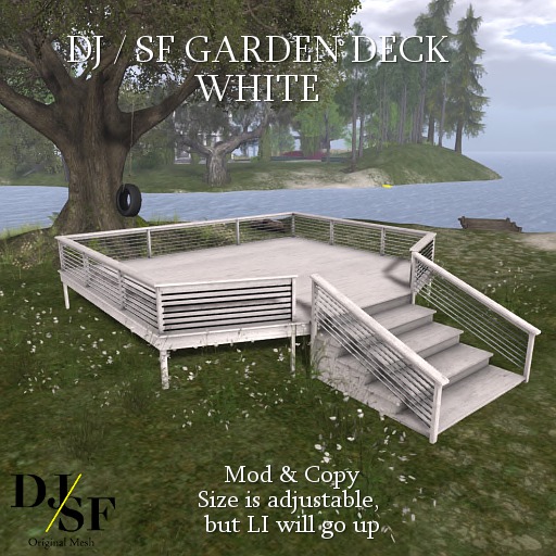 DJ / SF Garden Deck - White - Boxed