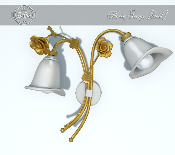 Di'Cor Floria Sconce [Gold]