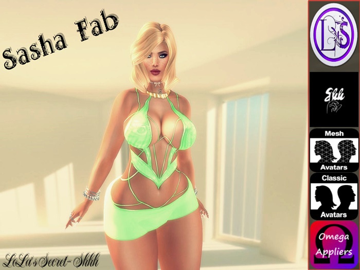 .~LS~SASHA FAB - LIME {OEMGA}