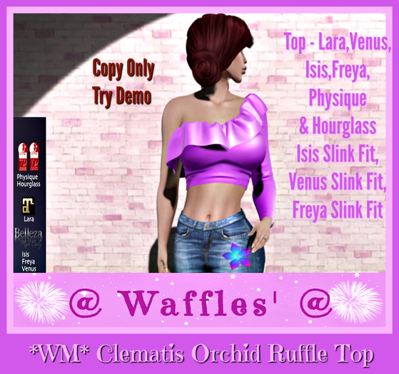 *WM* Clematis Orchid Ruffle Top