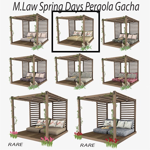 .:M. Law:. Spring Days Pergola Gacha 8 RARE