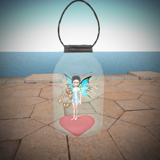 Fairy tipjar blue gingham dress