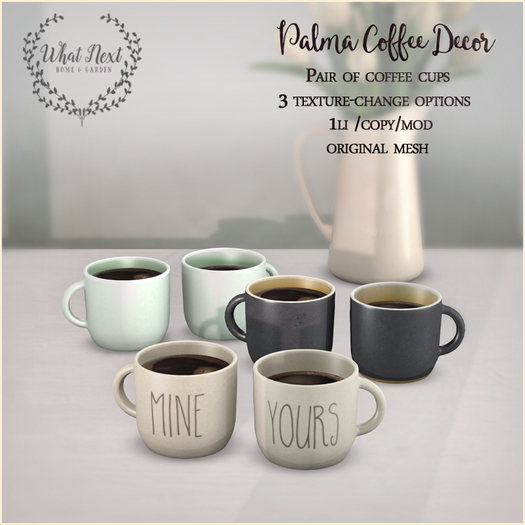 {what next} Palma Coffee Decor