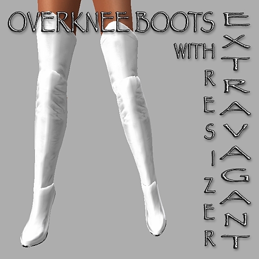 * GuTi EXTRAVAGANT overknee boots white