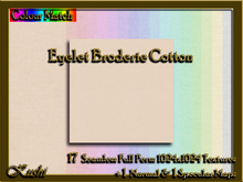Eyelet Broderie Cotton Textures