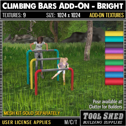 Tool Shed - Climbing Bars Add-On - Bright