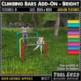 Tool Shed - Climbing Bars Add-On - Bright