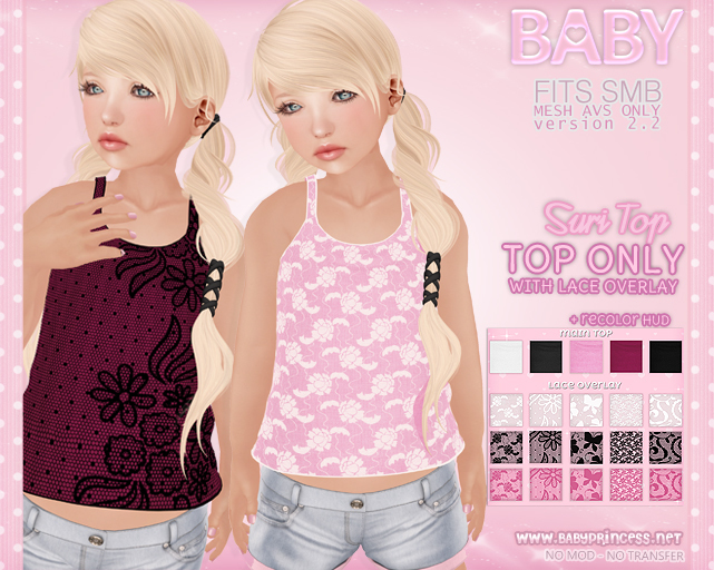 :*BABY*: {SMB} Suri Top with overlay