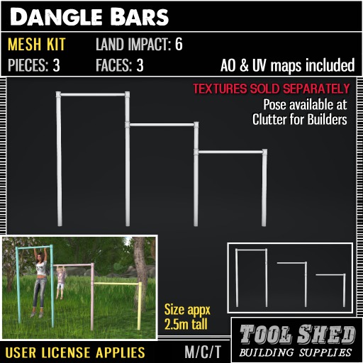 Tool Shed - Dangle Bars Kit