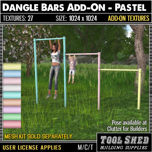 Tool Shed - Dangle Bars Add-On - Pastel
