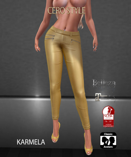 CERO STYLE Karmela Pants Yellow
