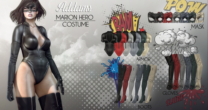 Addams // Marion Gloves Custome // Black // Sl // RARE SLINK