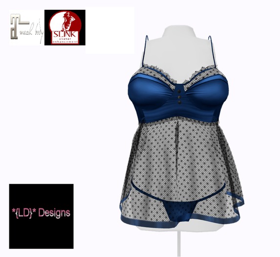 *{LD}* Babydoll Night Set - Blue