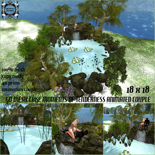 GD MESH LAKE MOMENTS OF TENDERNESS ANIMATED COUPLE