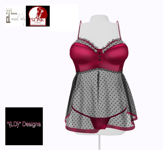 *{LD}* Babydoll Night Set - Pink