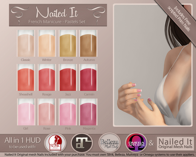 Nailed It - All in One HUD - French Manicure Pastels Set