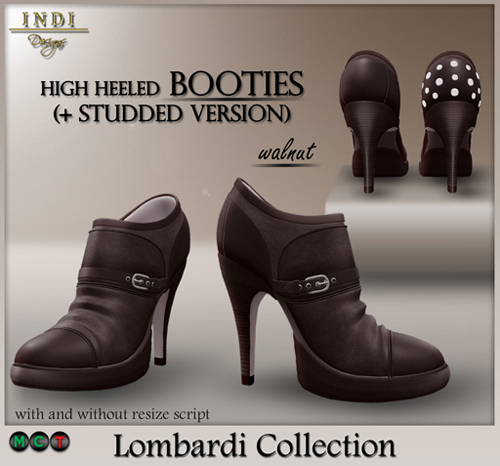 INDI Designs - Lombardi Booties walnut