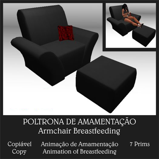 Poltrona de Amamentacao Gotica - Lua - Copiavel