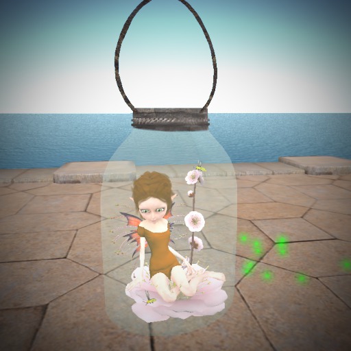 Fairy In A Jar TipJar ORANGE DRESS