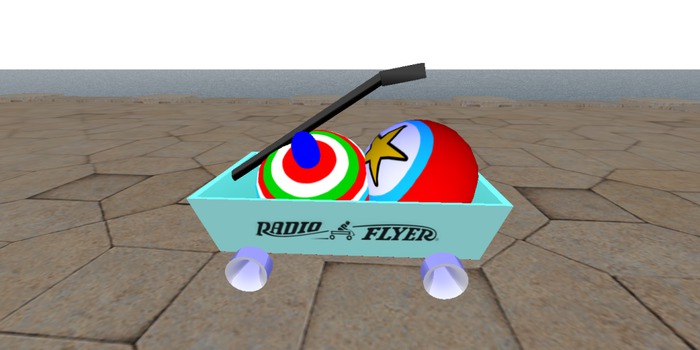 Kids toy wagon tipjar #1