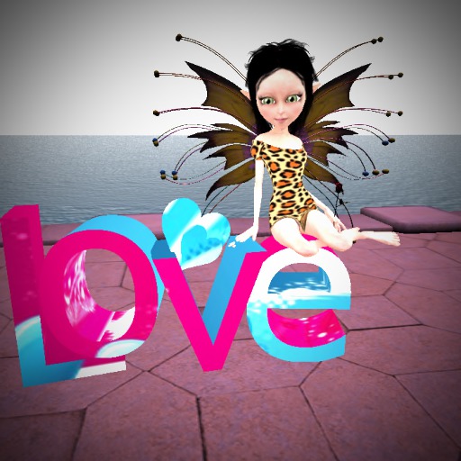 Love Fairy tipjar Zebra dress