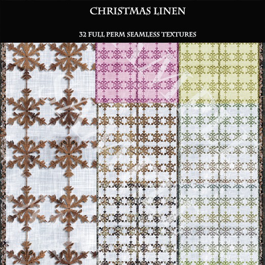 Christmas Linen Textures