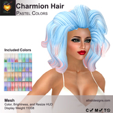 A&A Charmion Hair Pastel Colors Pack. Mesh Womens Hairstyle