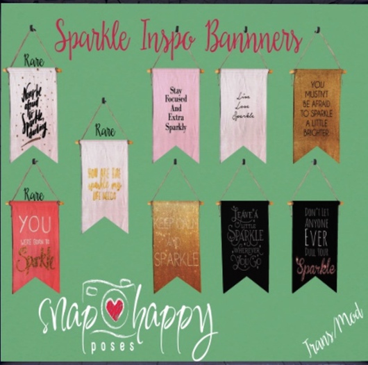 .snaphappy. Sparkle Inspo Banners- Extra Sparkly