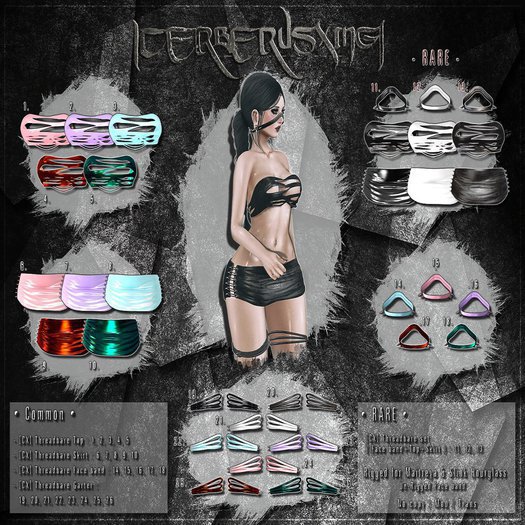 [CX] Threadbare 4 piece Metallic Green Maitreya Set
