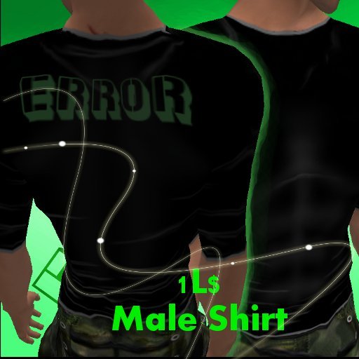 Error Male Shirt Black