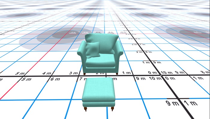 CHAIR & FOOTSTOOL GREEN