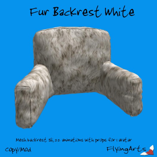 !FA! Fur Backrest White