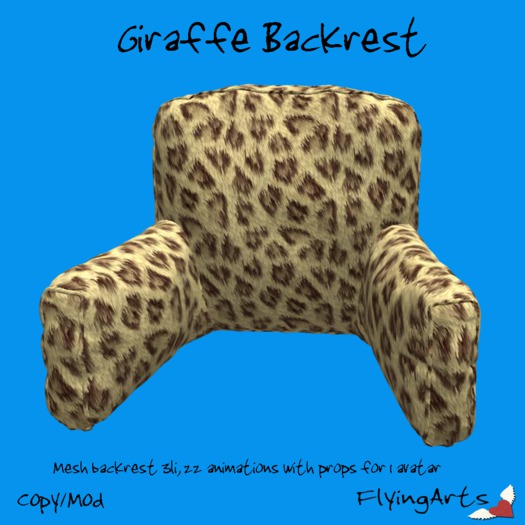 !FA! Giraffe Fur Backrest