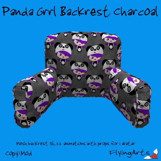 !FA! Panda Grrl Backrest Gray