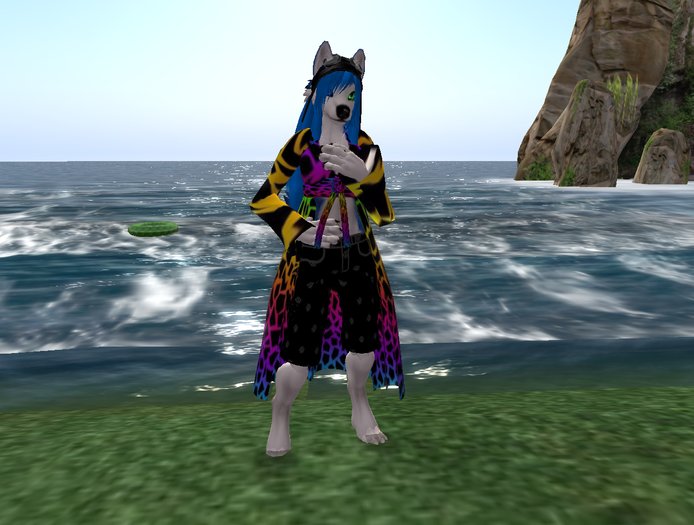 rainbow cheetah coat